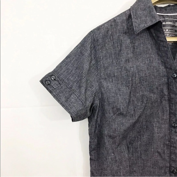 Merrell Women Shirt Opti Wick Upf 30 Hiking Top - Picture 4 of 8